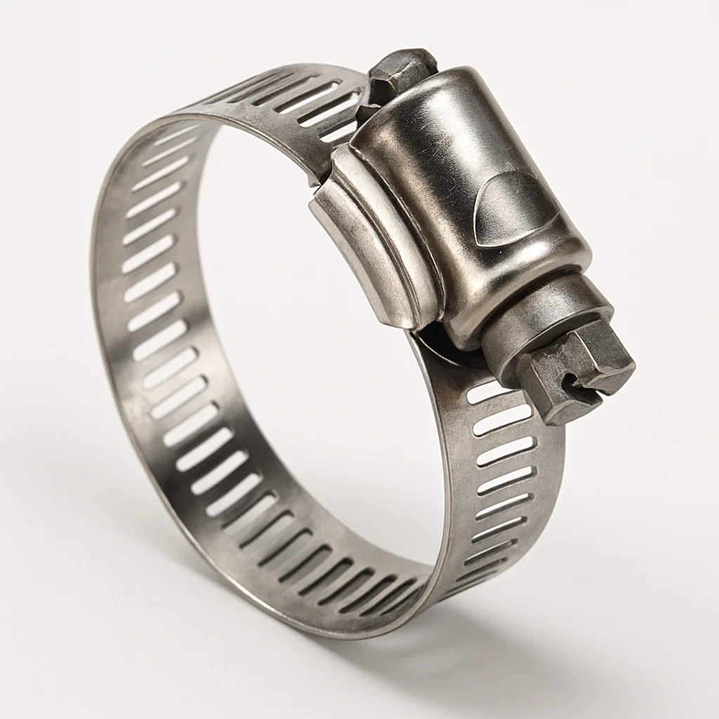 A photo of CRS Industries' high-quality American type hose clamps. Delhi's best hose clamp manufacturer.